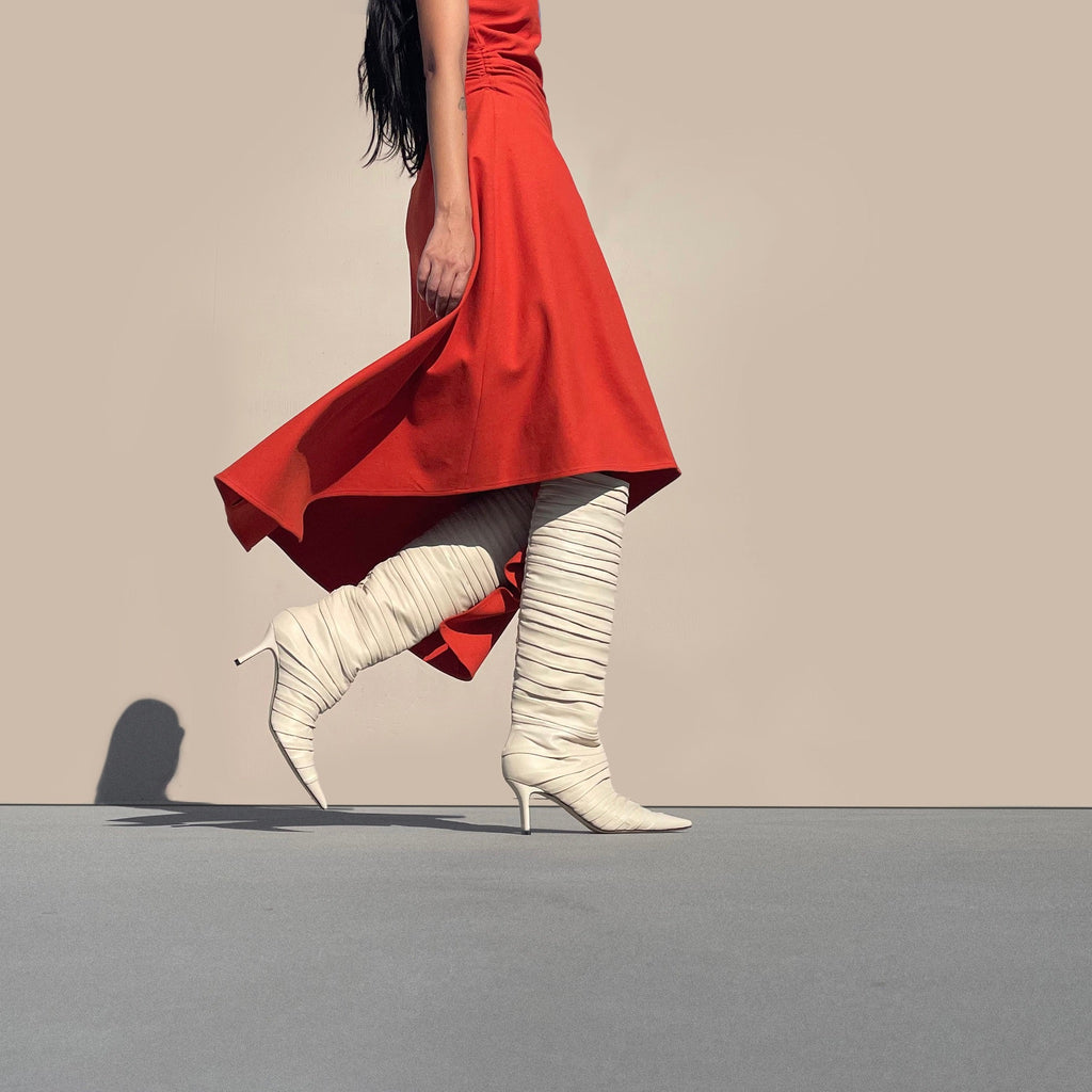 PLISSE KNEE BOOT - NEIL J. RODGERS