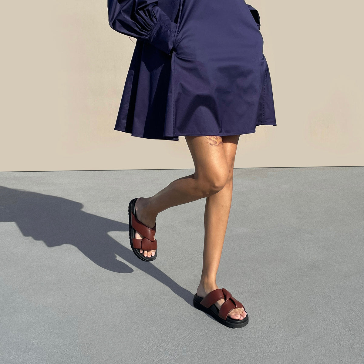 blue dress black sandals Christian Dior Blue Angel Black Suede / Patent Leather Sandals (CDW61) –  Dellamoda