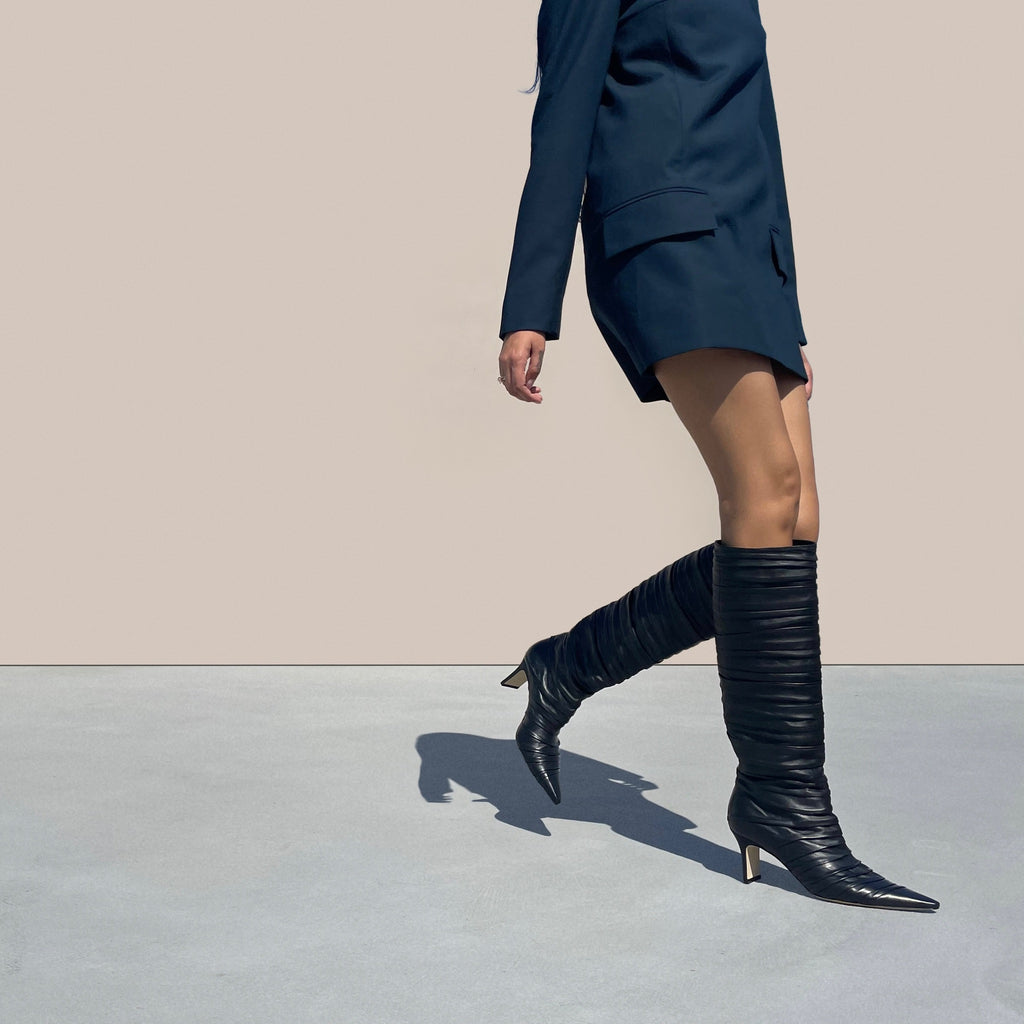 PLISSE KNEE BOOT - NEIL J. RODGERS