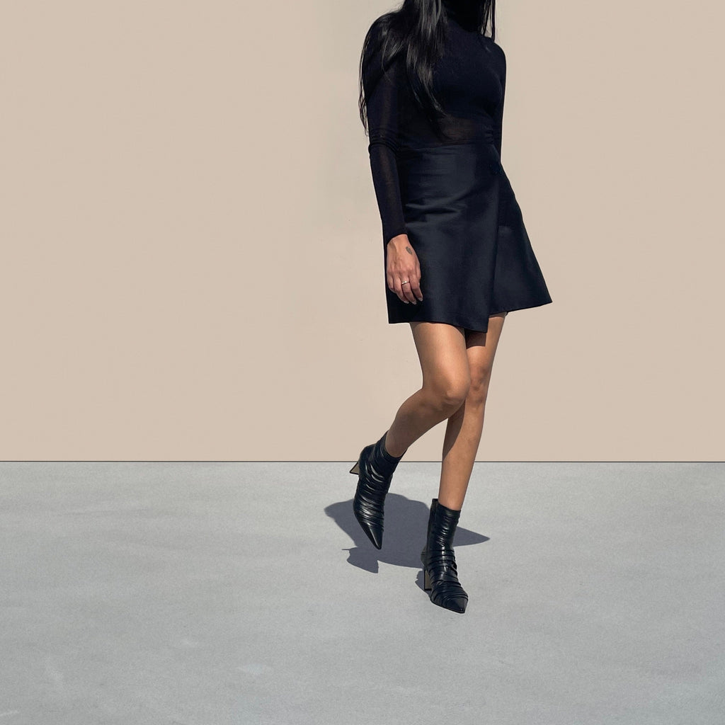 PLISSE ANKLE BOOT - NEIL J. RODGERS