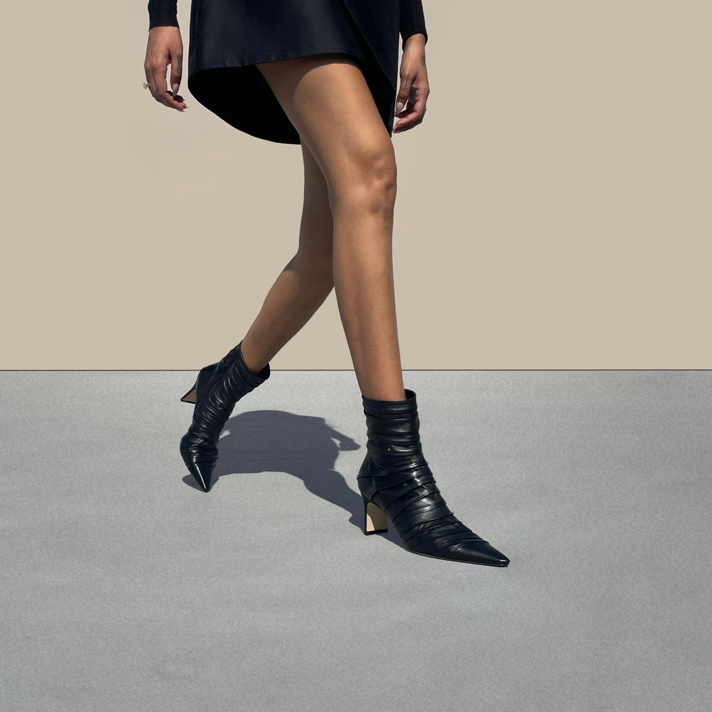 PLISSE ANKLE BOOT - NEIL J. RODGERS
