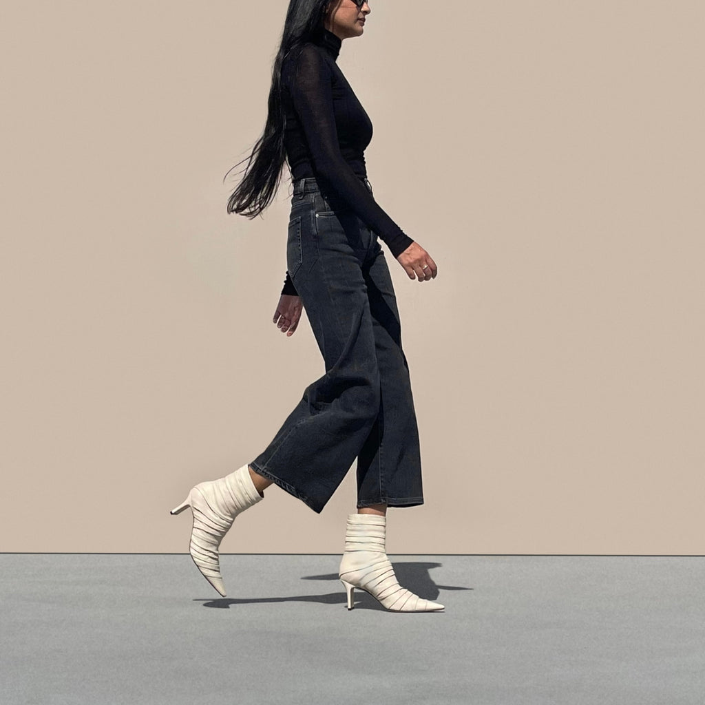 PLISSE ANKLE BOOT - NEIL J. RODGERS