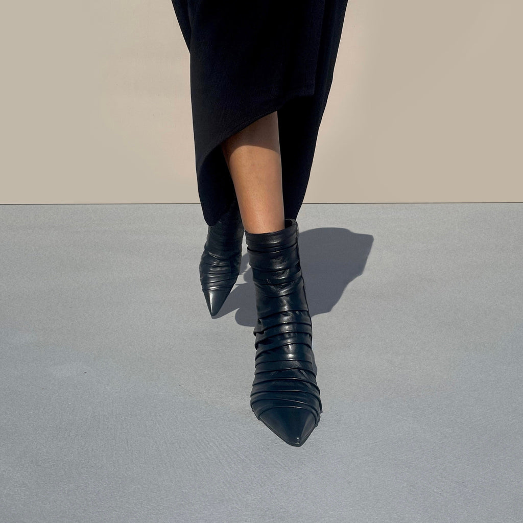 PLISSE ANKLE BOOT - NEIL J. RODGERS
