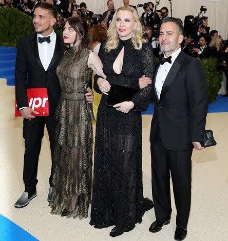 COURTNEY LOVE WEARING OUR BLACK 'SOFIA' PLATFORM TO THE MET GALA