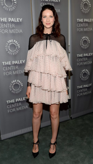 Caitriona Balfe wearing 'Phoebe' pump to attend Paleyfest in Los Angeles