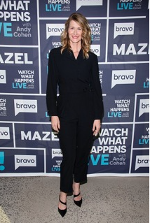 LAURA DERN WEARING THE 'ALESSANDRA' PUMP ON 'WATCH WHAT HAPPENS LIVE' IN NEW YORK